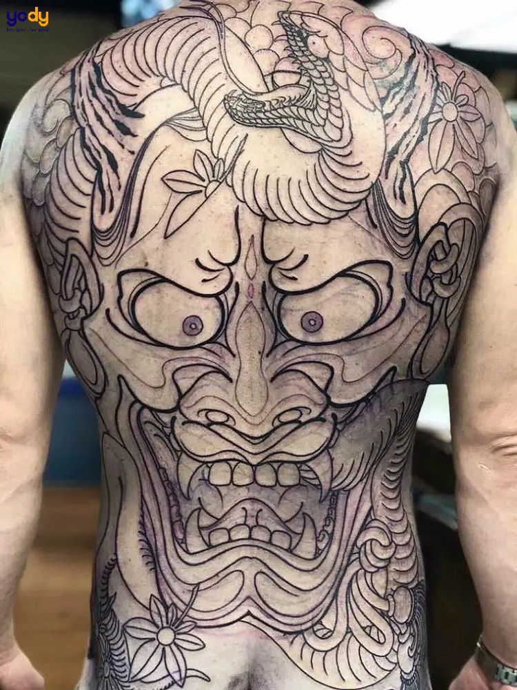 Hình Xăm Mặt Quỷ Kín Lưng Đẹp Tattoo Mặt Quỷ Cho Nam thcsbevandaneduvn #40 Hình Xăm Mặt Quỷ Kín Lưng Đẹp Tattoo Mặt Quỷ Cho Nam thcsbevandaneduvn